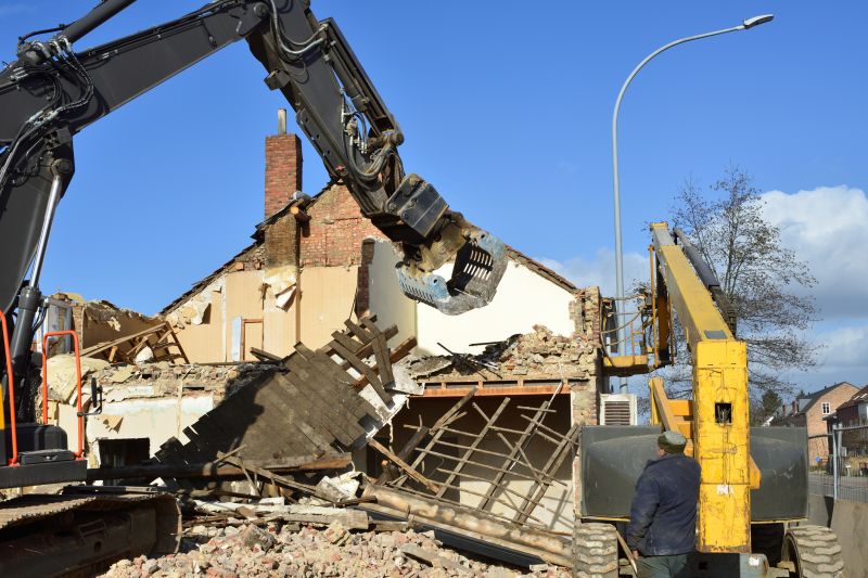 Demolition Machinery in Action